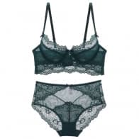 Dreamy Silk Lace Ultra-Thin Wireless Breathable Bra Set