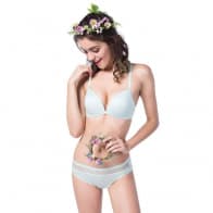 Magic Wire Seamless Cross Back Bra Set