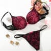 Breathable Lace In Deep V Ultra Thin Slim Bra Set