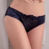 Low Rise Floral Lace Satin Thongs