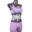 Yoga Gym Racerback Seamless Sports Padded Bra & Shorts Set - Purple