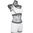 Yoga Gym Racerback Seamless Sports Padded Bra & Shorts Set - White