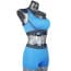 Yoga Gym Racerback Seamless Sports Padded Bra & Shorts Set - Blue