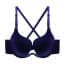Seamless U-Shape Multi Function Push Up Bra Set ~ Navy