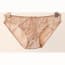 Gallen Lace Mesh Back Thongs - Skin
