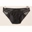Gallen Lace Mesh Back Thongs - Black
