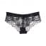 Luxury Full Lace Low Waist Panties - Black