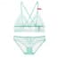 Openwork Lace Ultra-Thin Transparent Triangle Cup Wireless Bra Set
