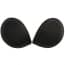 Fashion Simple Shaped Self Adhesive Invisible Strapless Push Up Bra - BLAKC