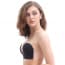 Deep U Invisible Self Adhesive Strapless Backless Invisible Push Up Bra - Black