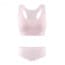 Sports Seamless Vest Bra & Boyshorts Set - Pink
