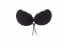 Criss Cross Front Scallop Self Adhesive Strapless Backless Invisible Push Up Bra - Black