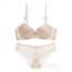 Soft Light Padded Underwired Balcony Bra Set - Skin