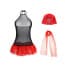 Pirate Role Play Costume Mesh Mini Skirt Lingerie Set 