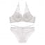 Ultra-Thin and Thick Lace Traditional Bra Set