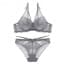 Ultra-Thin and Thick Lace Traditional Bra Set