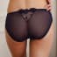 Low Rise Floral Lace Satin Thongs - Back