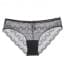 Ultra-Thin Scallop Lace Panty - Black