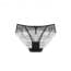 Ultra-Thin Transparent Solid Mesh Low waist Brief - Black
