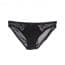 Crochet Lace Mesh Back Panties - Black