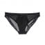 Eyelet Embellished Mesh Panties - Black