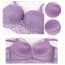 Racerback Longline Lace Push Up Padded Wireless Bralet Bra Set - Details