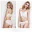 Sheer Lace 3/4 Coverage Underwire Bra & Panties Set - White