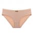 Breathable Nylon Solid Low Waist Brief - skin