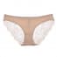 Silky Scallop Lace Back Seamless Panty - Skin