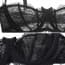 Soft Lace Unlined Demi Cup Uplift Bra Balconette Bra Set - Details