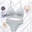Delicate Lace Wireless Bralette Set - Elm