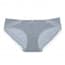 Comfort Breathable Soft Cotton Crochet Lace Panties - Grey