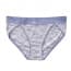 Heather Color Low Waist Cotton Brief - Blue