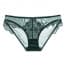 Scallop Crochet Lace Transparent Panty - Green