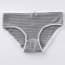 Soft Cotton Waffle Lace Edge Briefs - Light Grey