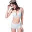 Seamless Glossy Wing Cup  Smooth Bra & Boyshorts Set - Mint