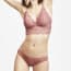 Delicate Lace Wireless Bralette Set - Pink 