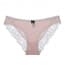 Luxury Cotton Crochet Lace edge Panties - Pink