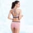 Yoga Gym Racerback Seamless Sports Padded Bra & Shorts Set - Pink