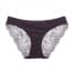Silky Scallop Lace Back Seamless Panty - Purple