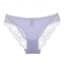 Luxury Cotton Crochet Lace edge Panties - Light Purple