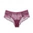 Floral Lace Low Rise Panties - Wine