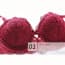 Scallop Lace Detachable Straps Wired Balcony Bra Set - Details