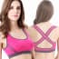 Full Cup Cross Beauty Back Wireless Fitness Yoga Vest Bra