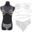 Clubwear Dance Sparkling Rhinestone Chain Bikini Bra Set