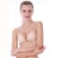Fashion Simple Shaped Self Adhesive Invisible Strapless Push Up Bra - SKIN