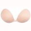 Fashion Simple Shaped Self Adhesive Invisible Strapless Push Up Bra - SKIN