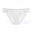 Ultra-Thin Low Waist Scallop Lace Thongs - White