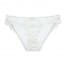 Scallop Crochet Lace Transparent Panty - White