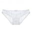 Crochet Floral Lace Mesh Back Panties - White